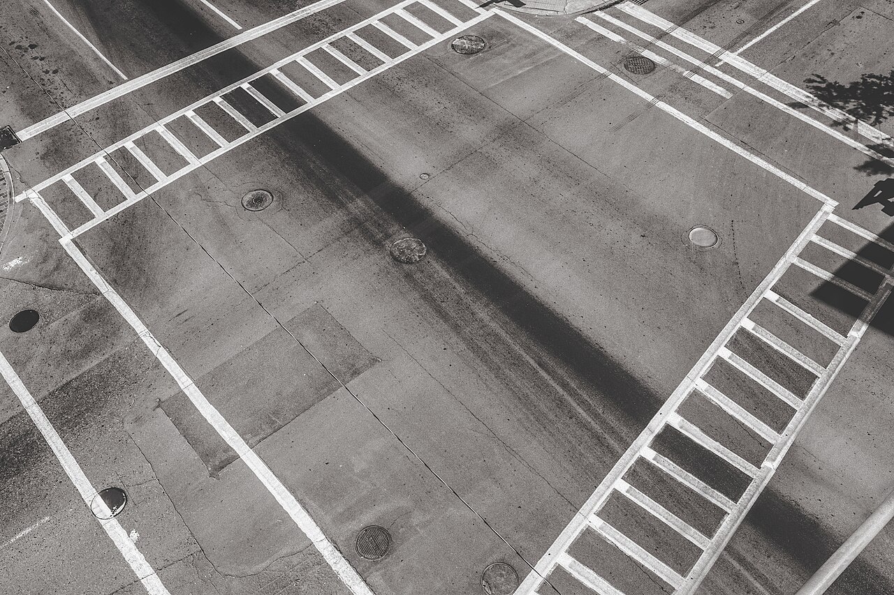 Illustrative photograph: A crosswalk