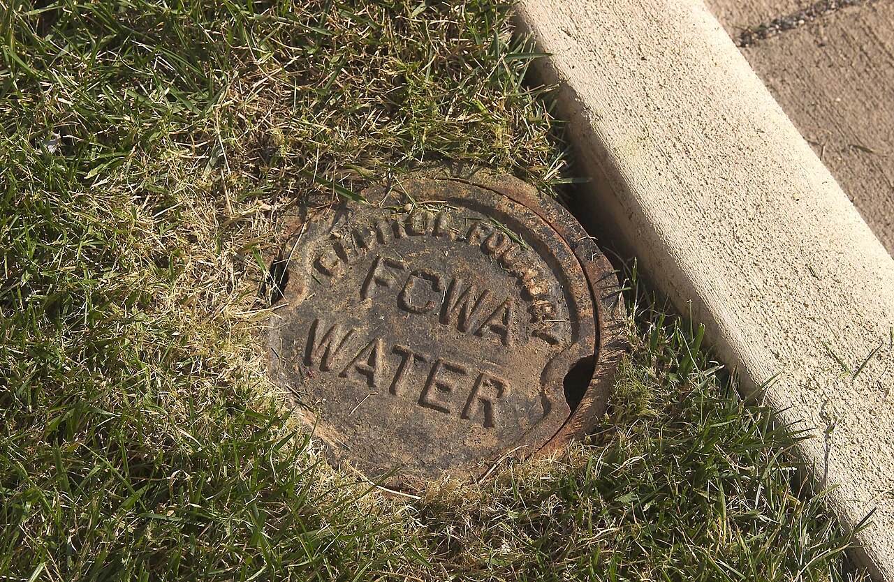 Illustrative photograph: A water meter